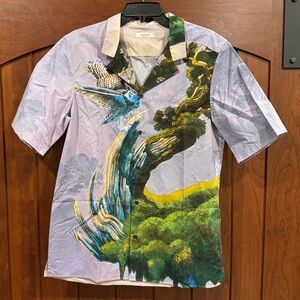 Men’s 100% Cotton Valentino Camp Shirt